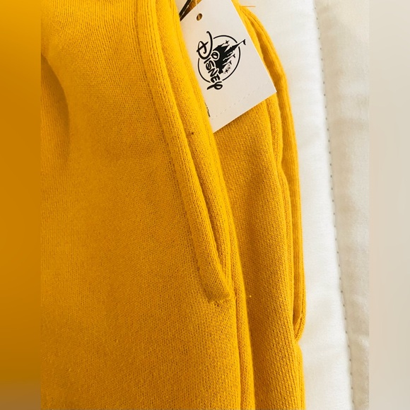 Disney Parks Yellow Gold Mickey Mouse Sweatpants Drawstring Jogger NWT $50 MSRP - Picture 3 of 4